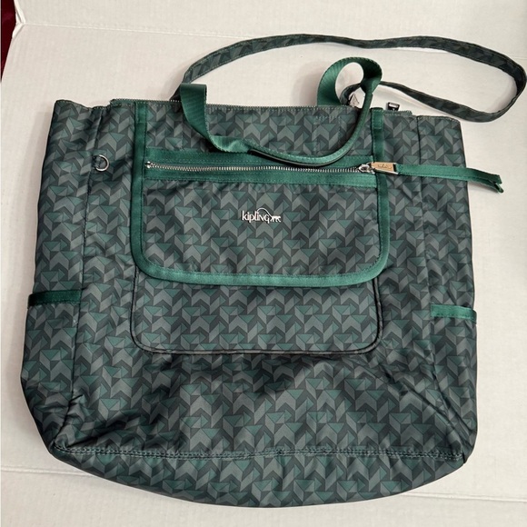 Kipling Green Tote Bag - Picture 1 of 5